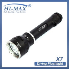 Hi-max 3 * cree xm-l2 u2 impermeable 150meter linterna de buceo